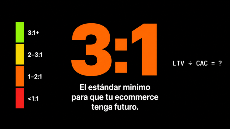 CAC vs LTV en ecommerce: el ratio que define si tu negocio escala o se hunde