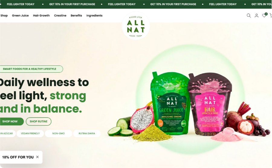 Web hecha por Itera — All Nat