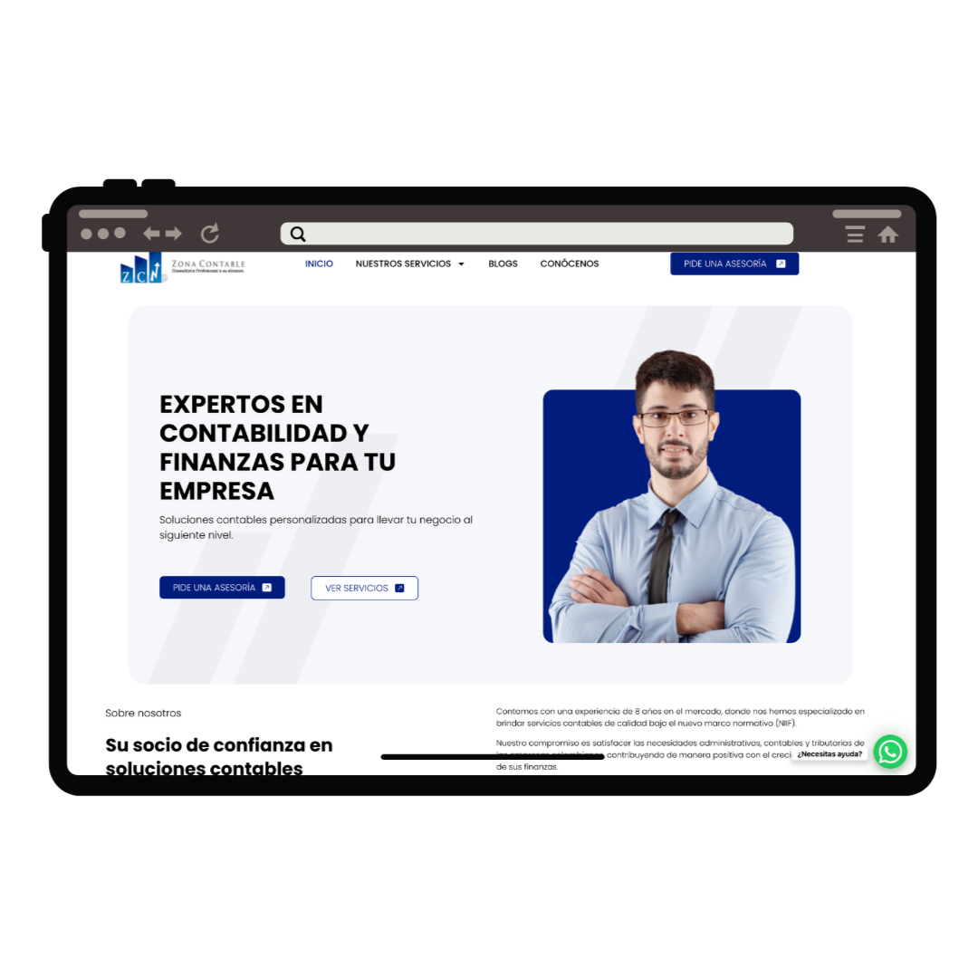 Zona Contable - diseño web